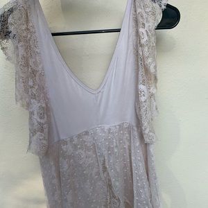 Free People Lace Shirt